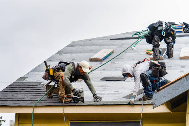 Professional Roofing technician working in Monrovia, IN